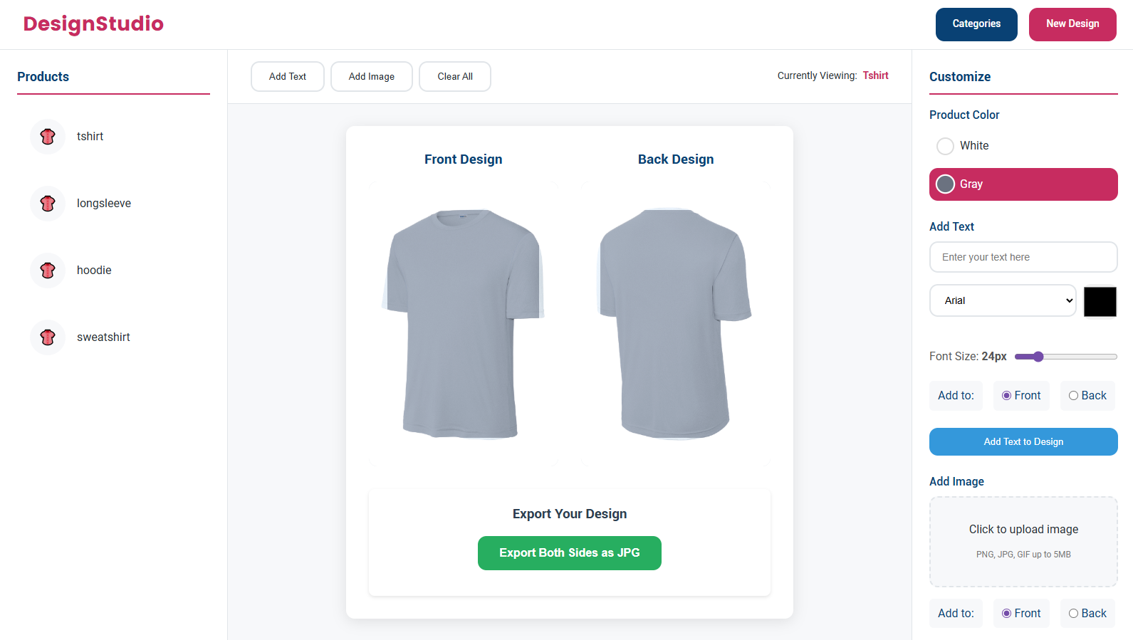 Design Lab Interface